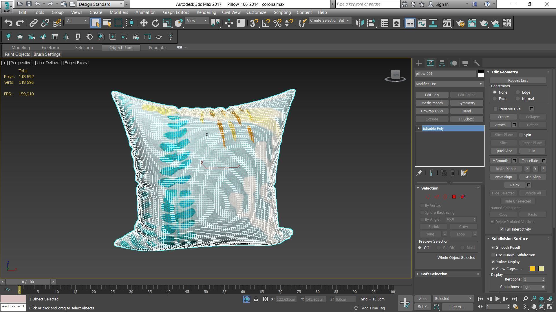 Decorative pillows Houzz set 166 3D model_10