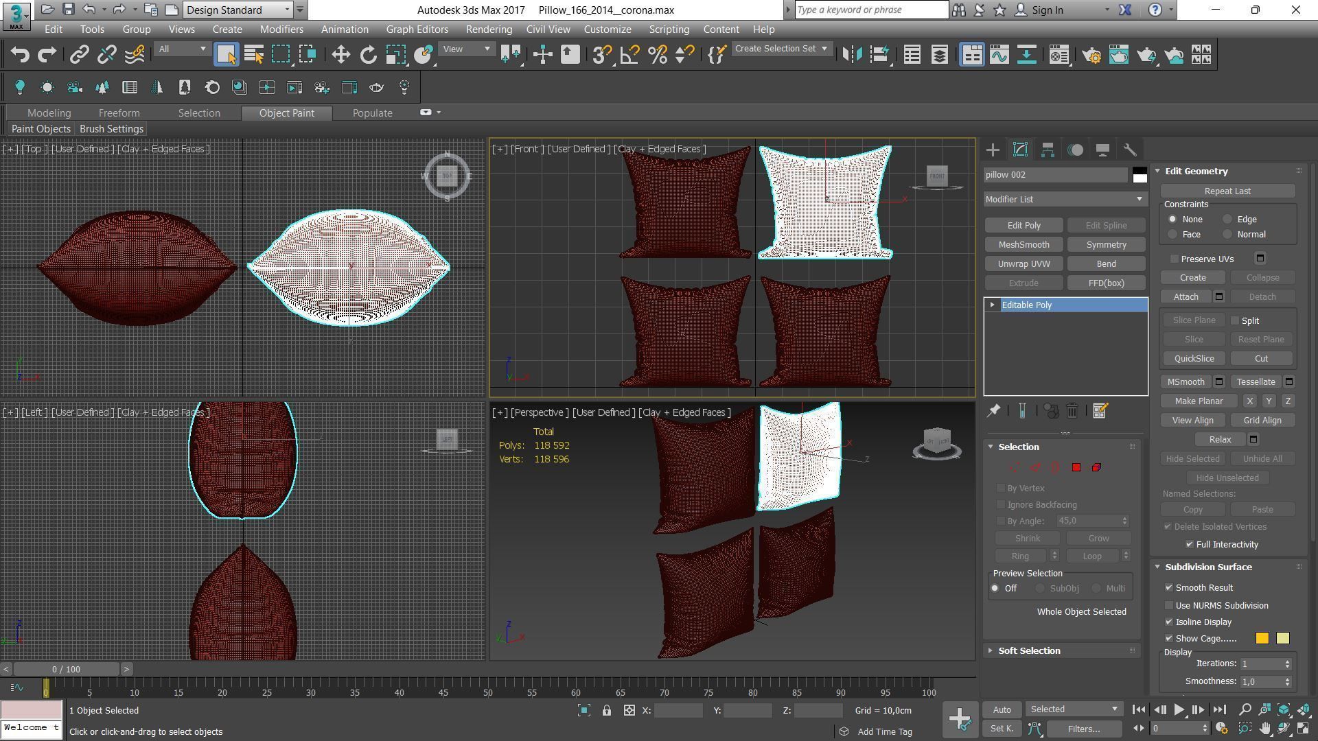 Decorative pillows Houzz set 166 3D model_7