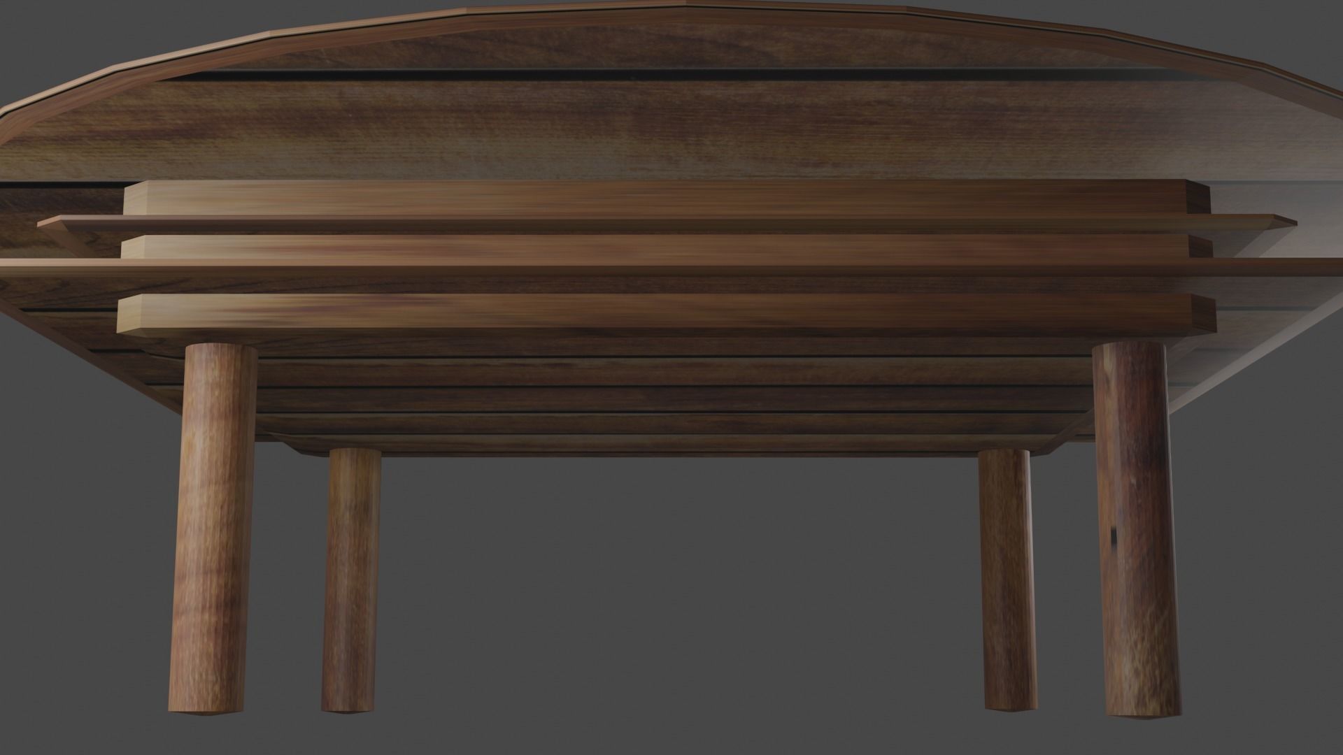 Table Blender  3D model_3