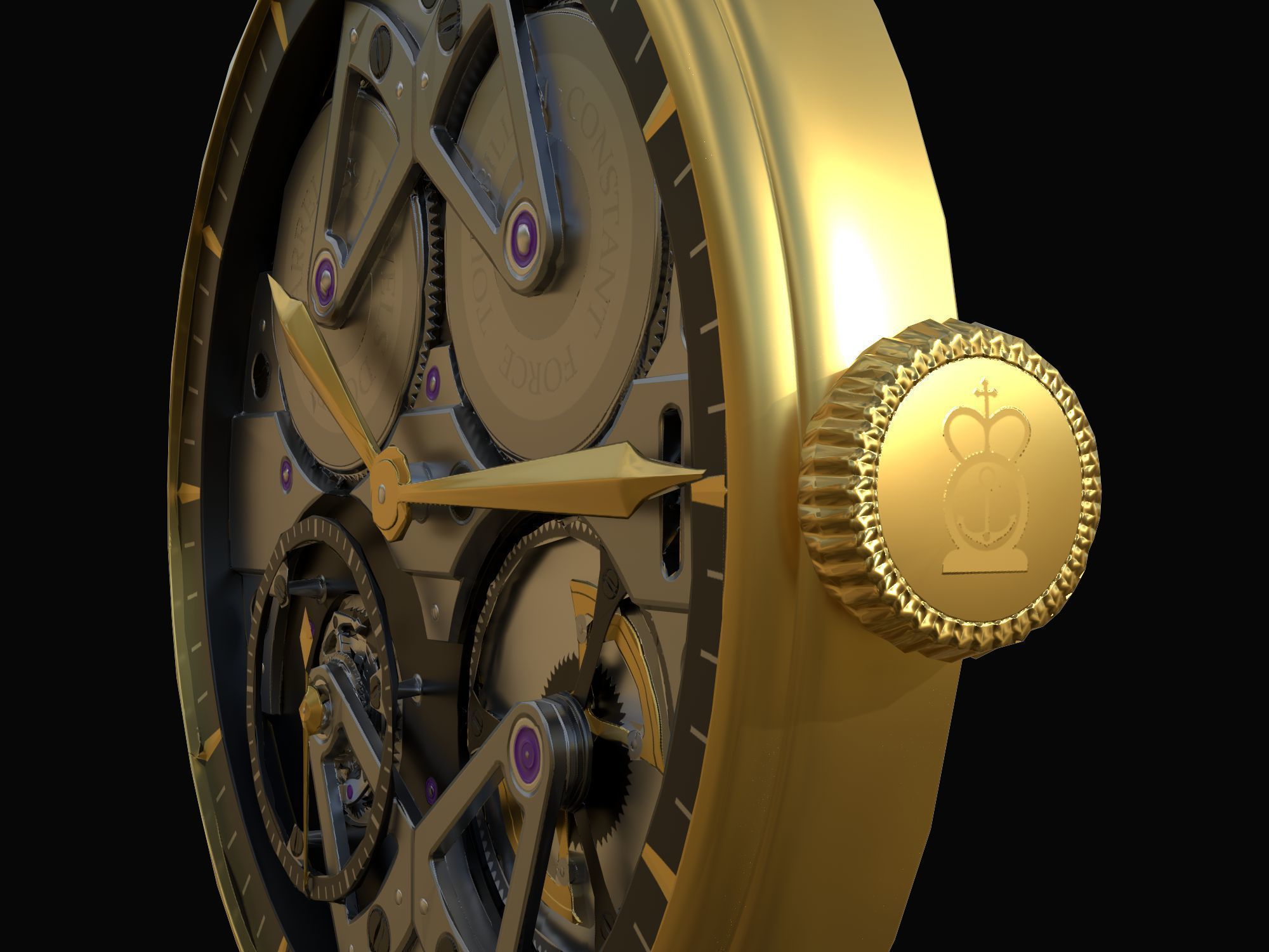 Watch 10 Low-poly Low-poly 3D model_11