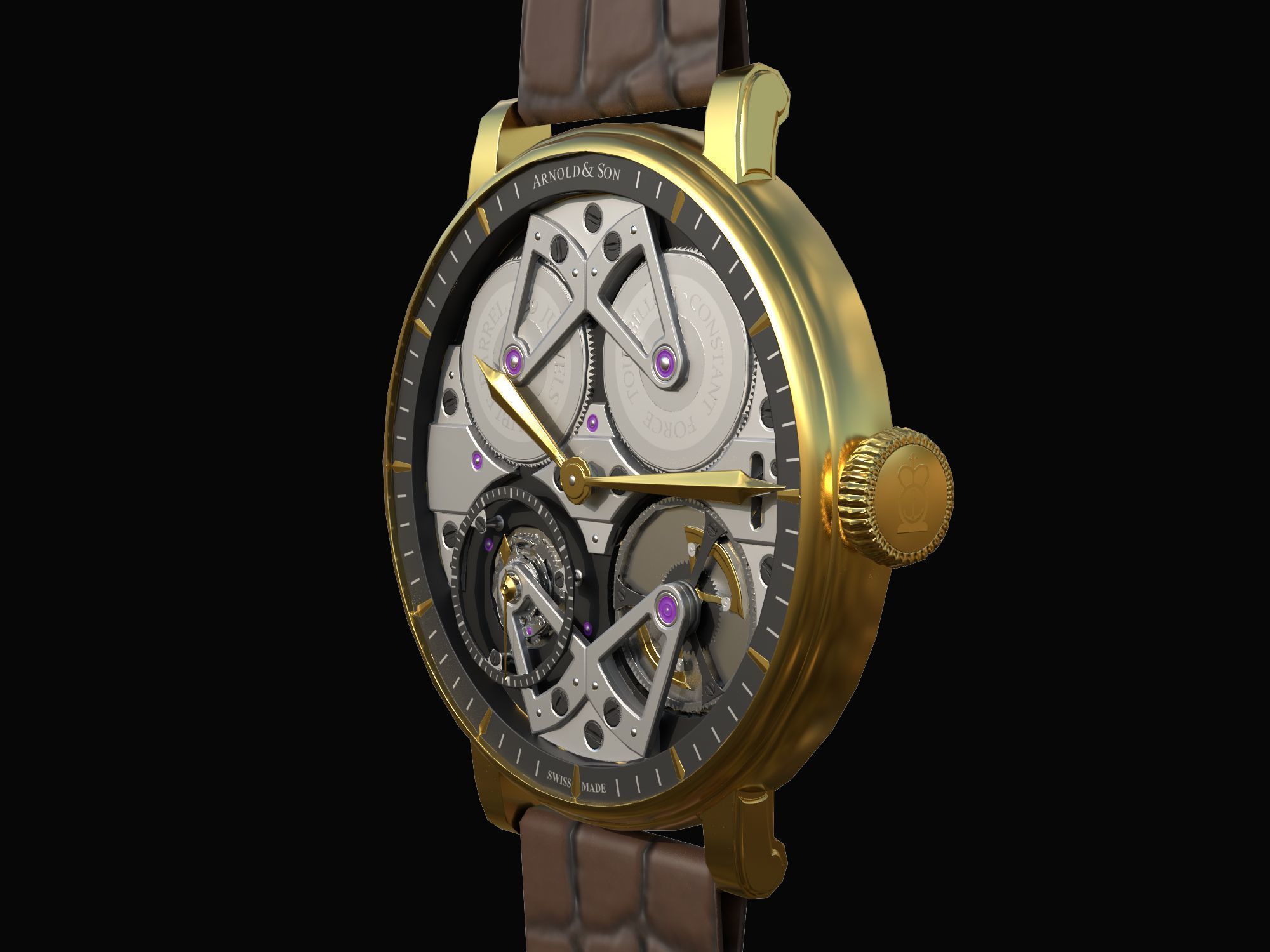 Watch 10 Low-poly Low-poly 3D model_1