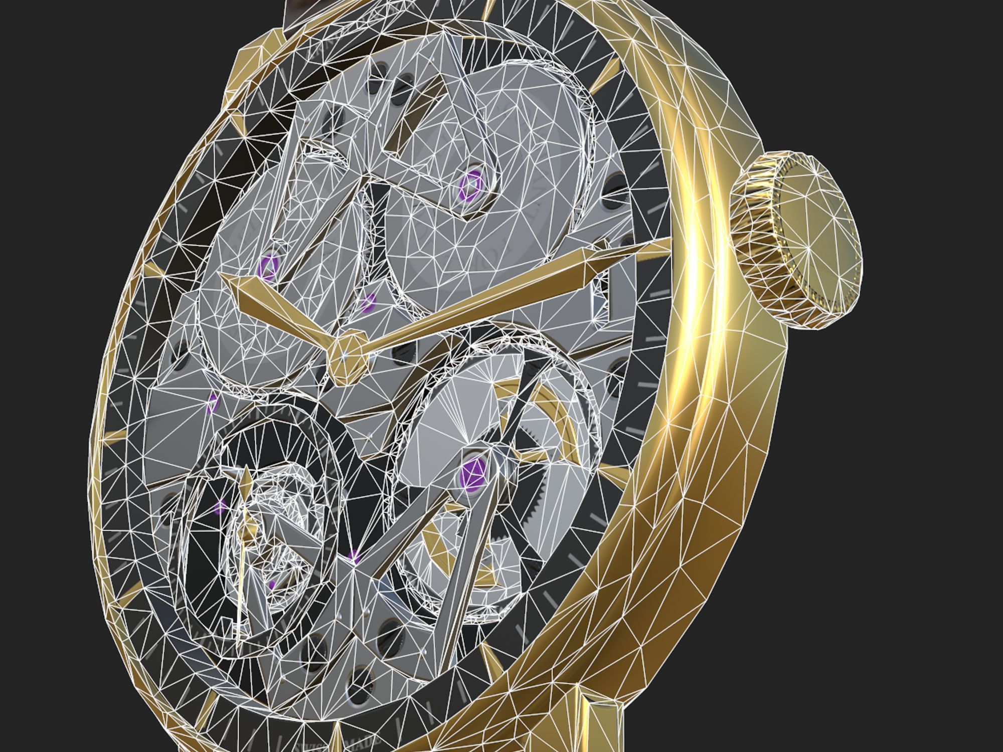 Watch 10 Low-poly Low-poly 3D model_13