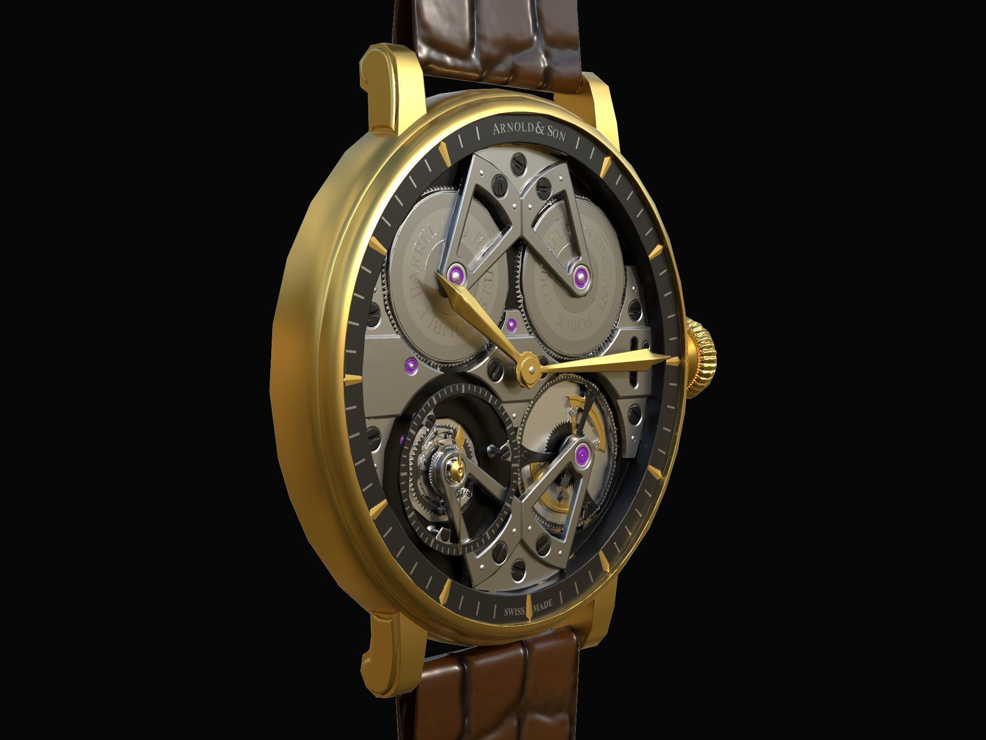 Watch 10 Low-poly Low-poly 3D model_7