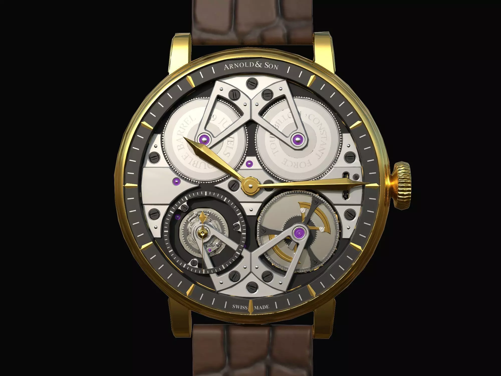 Watch 10 Low-poly Low-poly 3D model_0