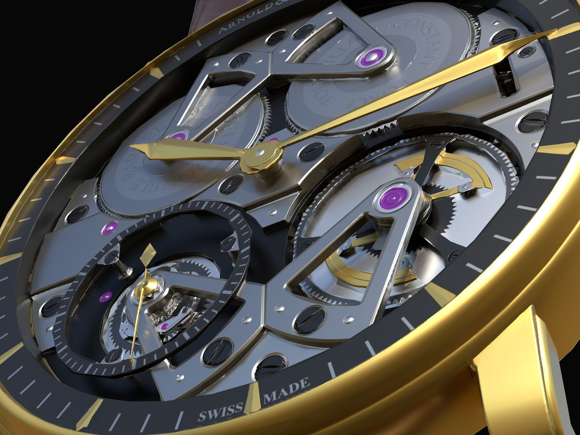 Watch 10 Low-poly Low-poly 3D model_8