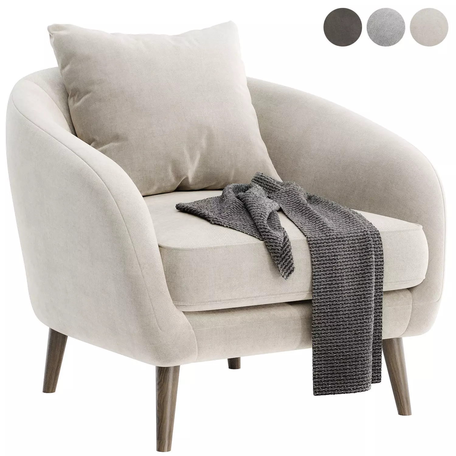 Hanna arm chair 3D model
