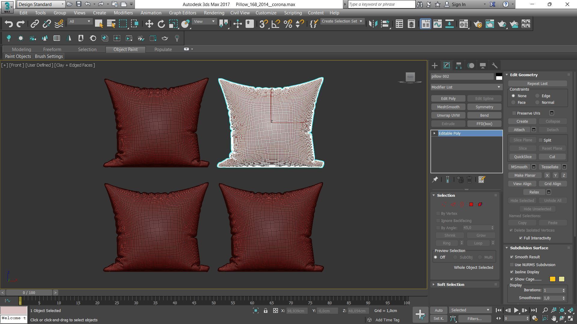 Decorative pillows Houzz set 168 3D model_1