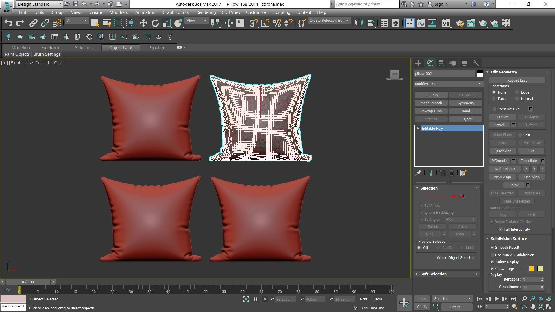 Decorative pillows Houzz set 168 3D model_19