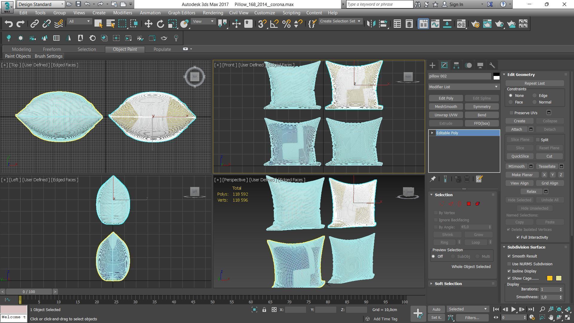 Decorative pillows Houzz set 168 3D model_14