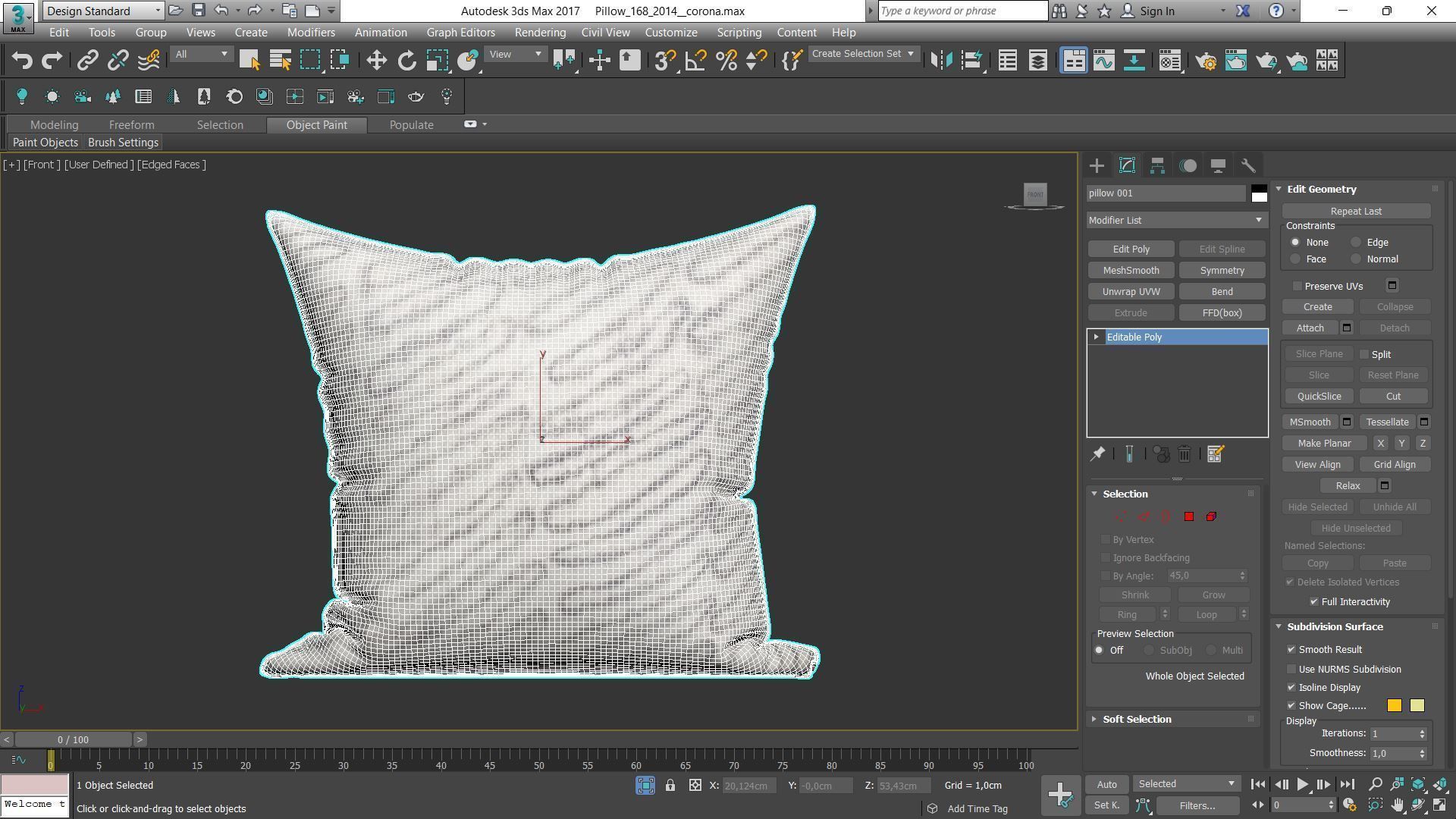 Decorative pillows Houzz set 168 3D model_3