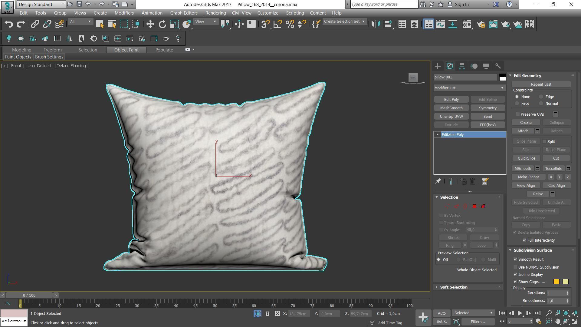 Decorative pillows Houzz set 168 3D model_2
