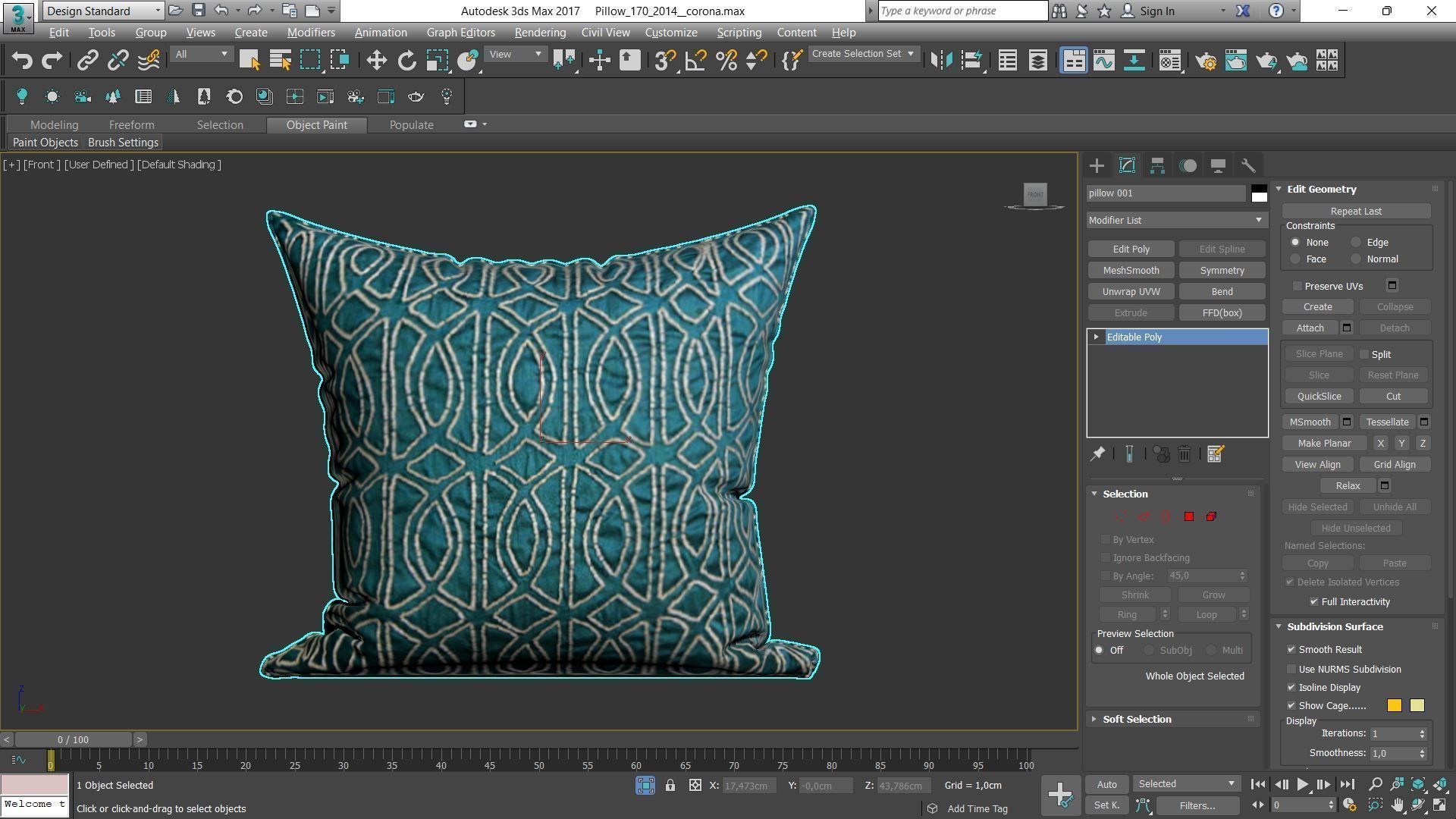 Decorative pillows Houzz set 170 3D model_2