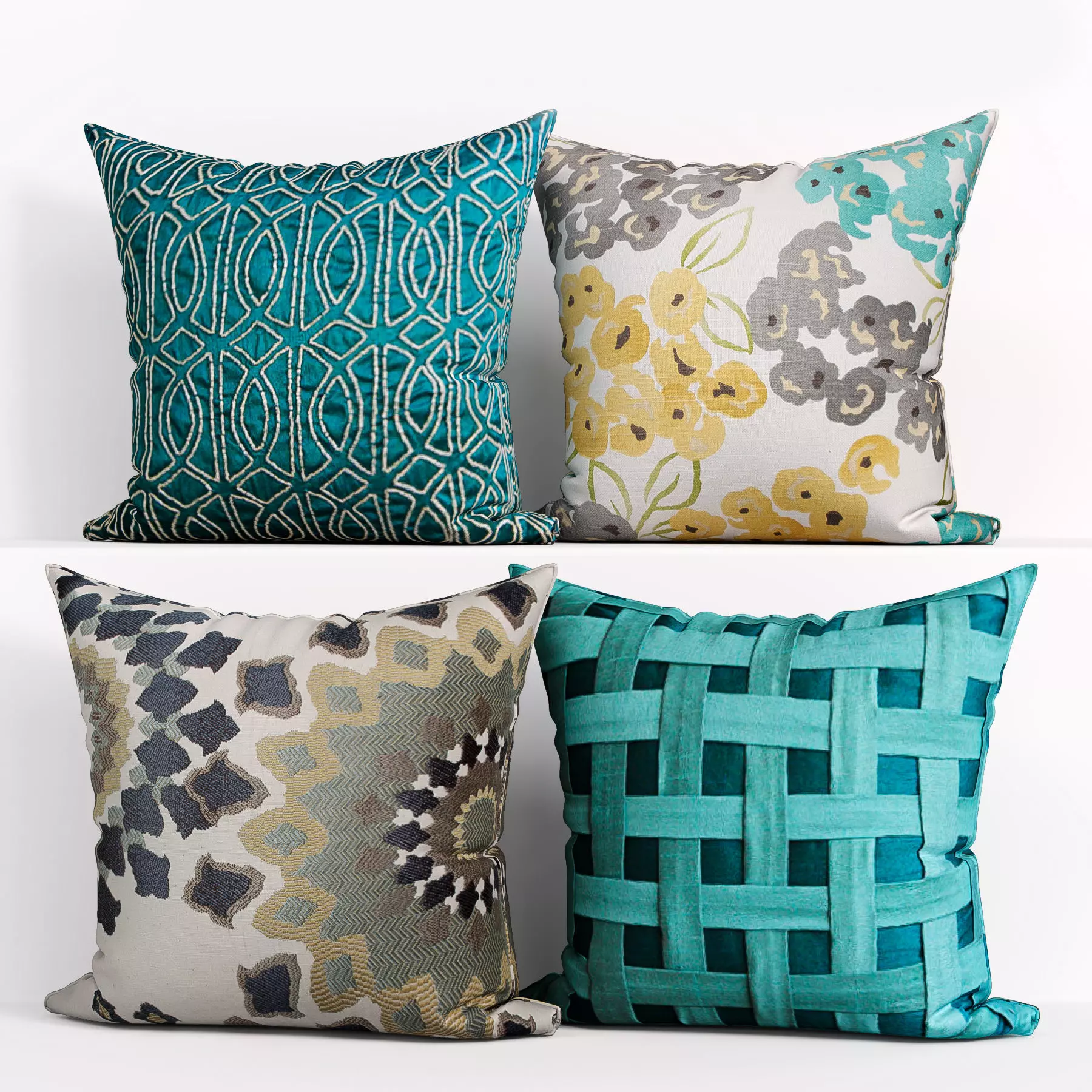 Decorative pillows Houzz set 170 3D model_0
