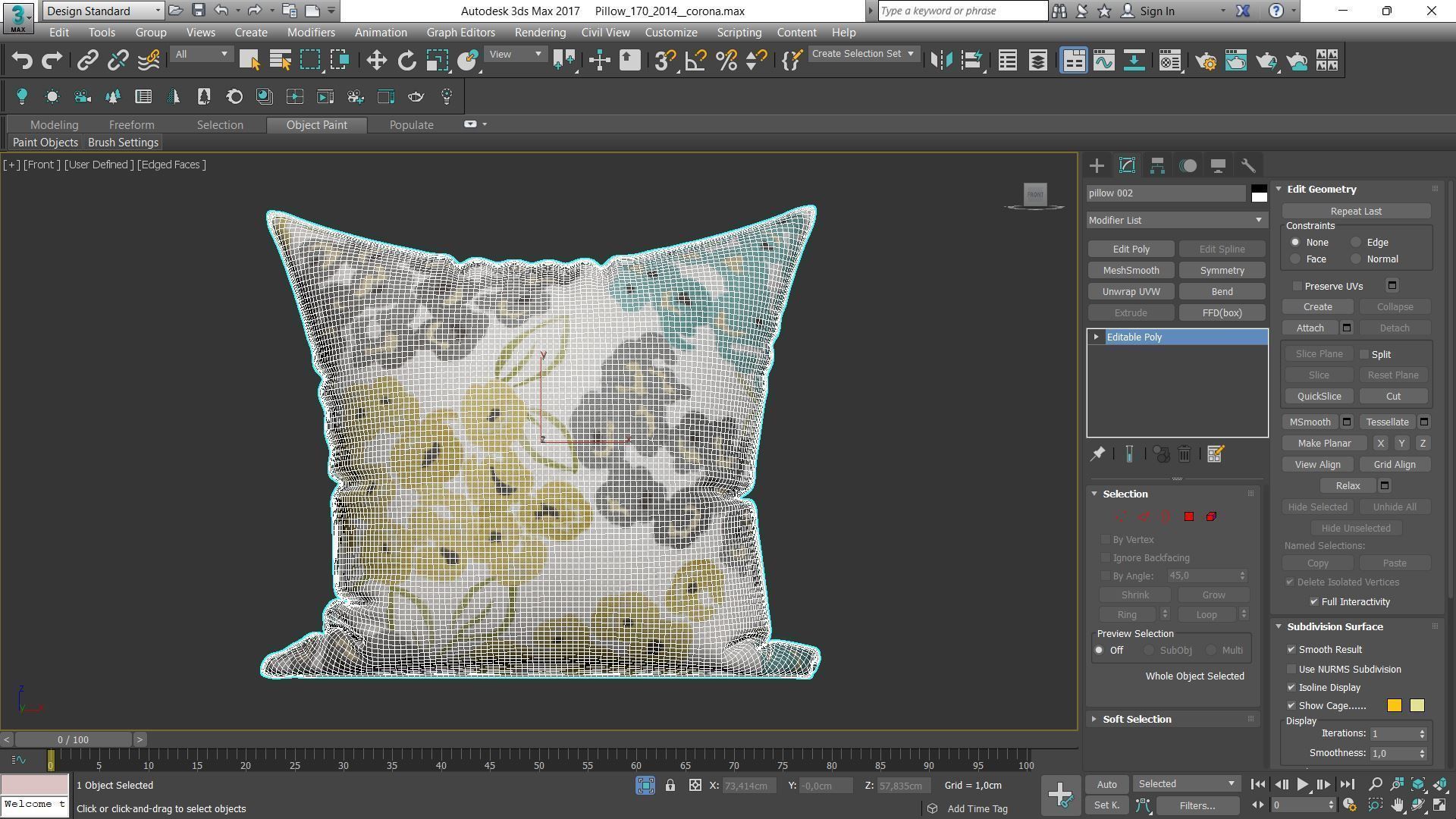 Decorative pillows Houzz set 170 3D model_7