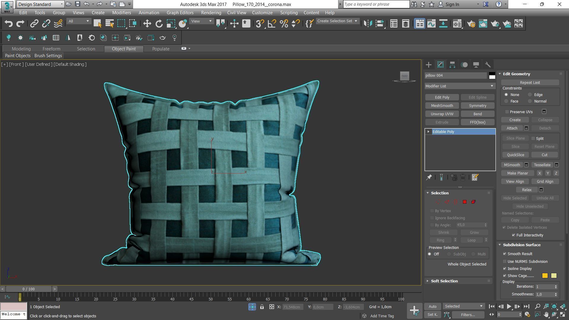 Decorative pillows Houzz set 170 3D model_10