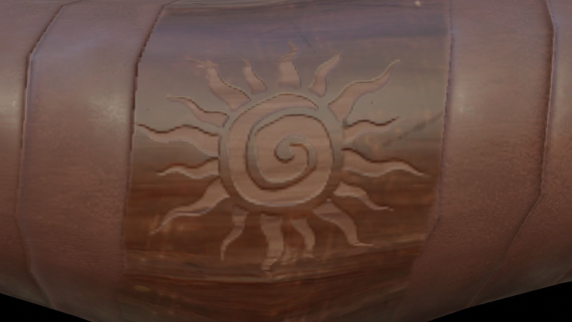 Stylized axe Low-poly 3D model_10