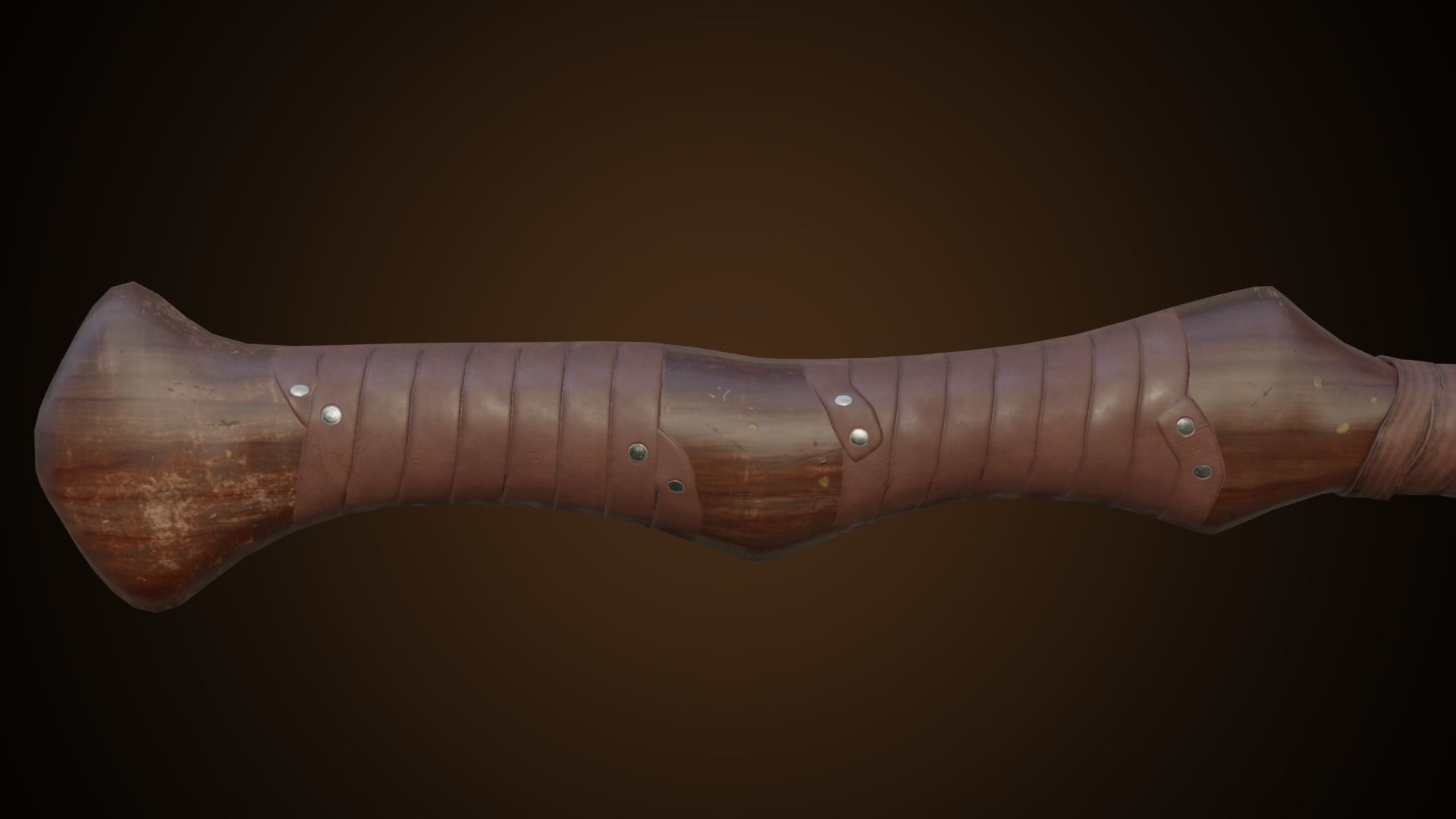 Stylized axe Low-poly 3D model_7