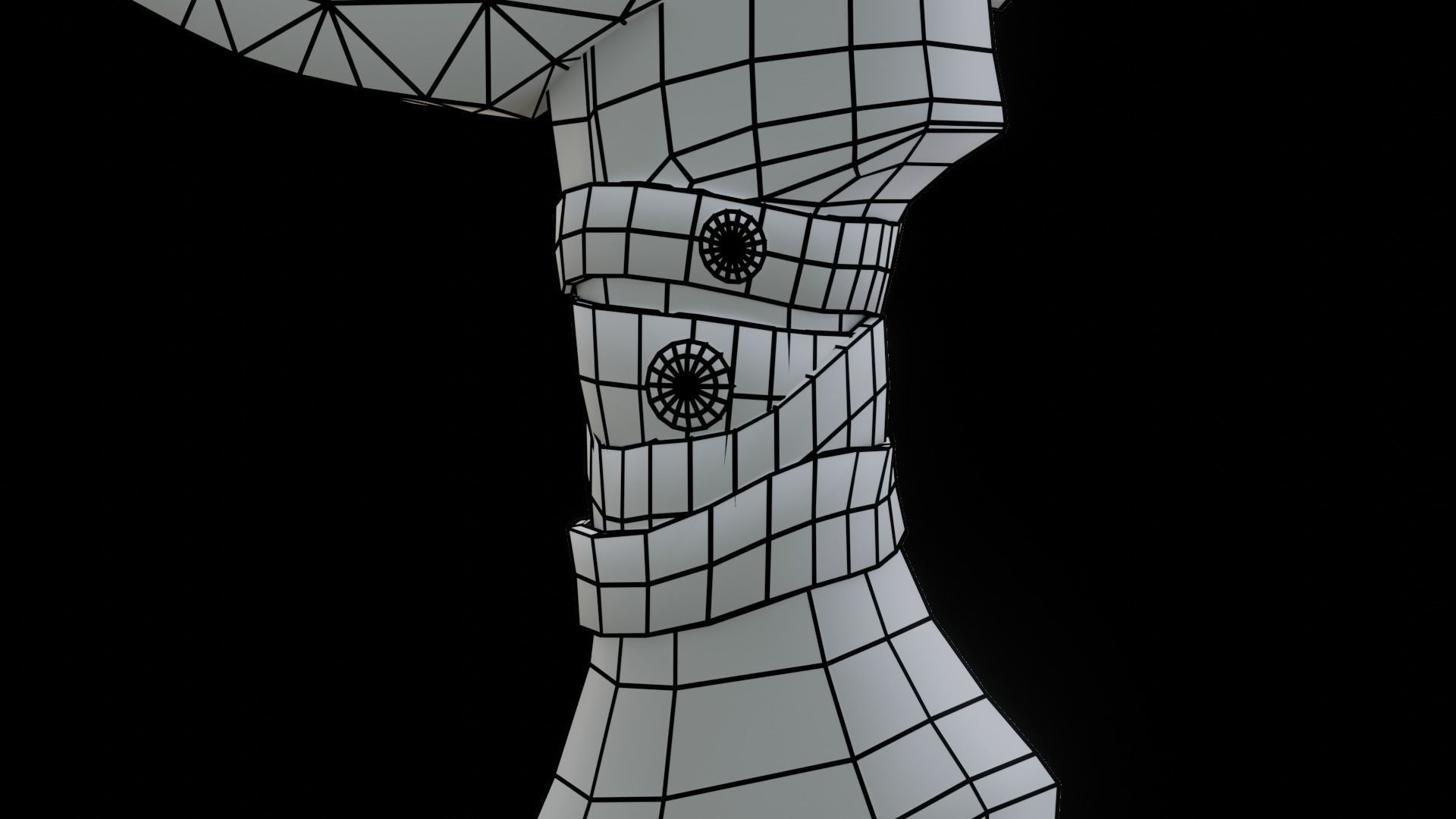 Stylized axe Low-poly 3D model_21