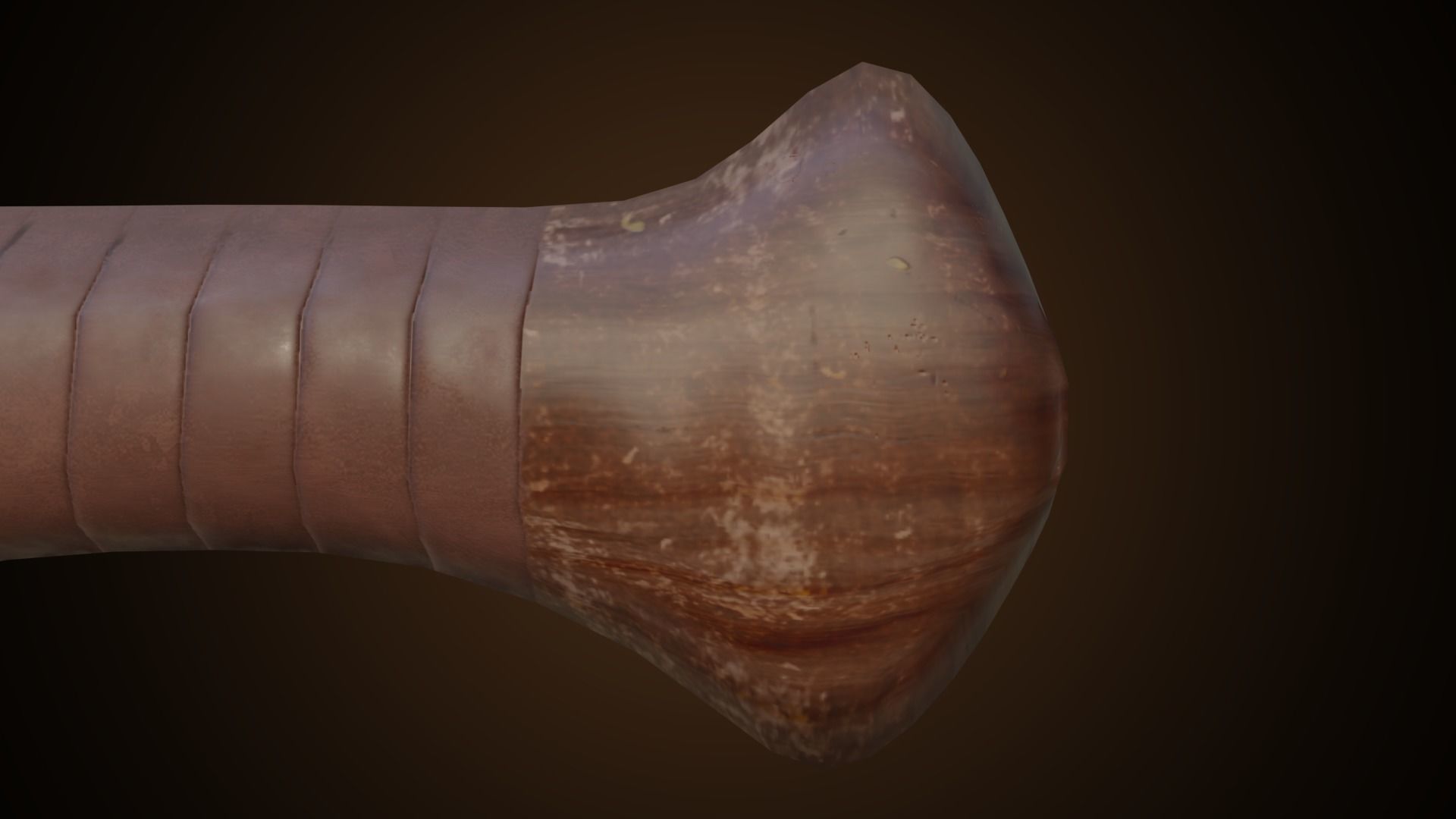 Stylized axe Low-poly 3D model_11