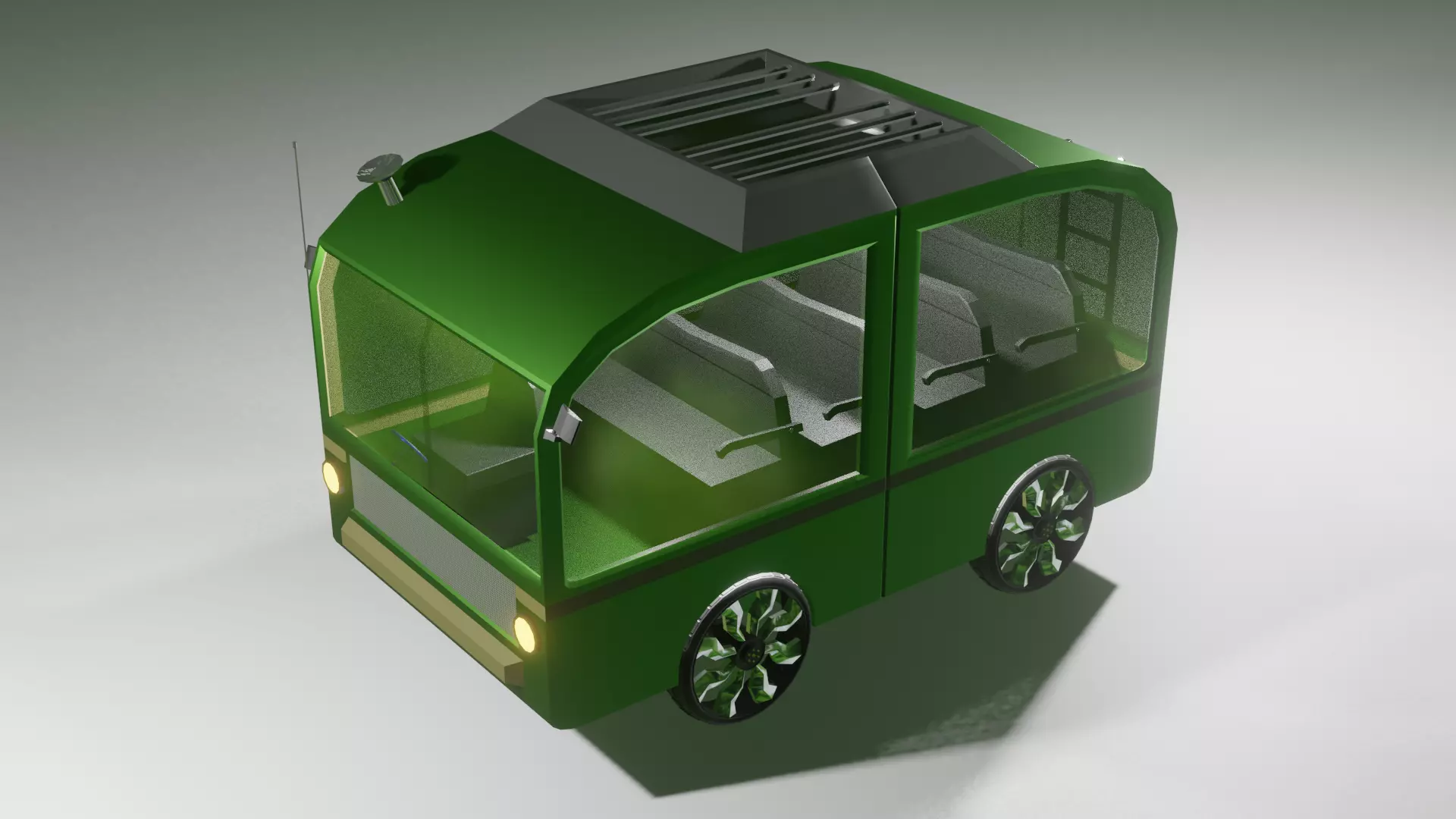 Cartoon Bus Free 3D model