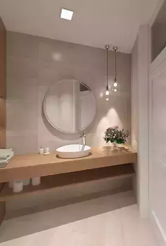 Cozy toilet room