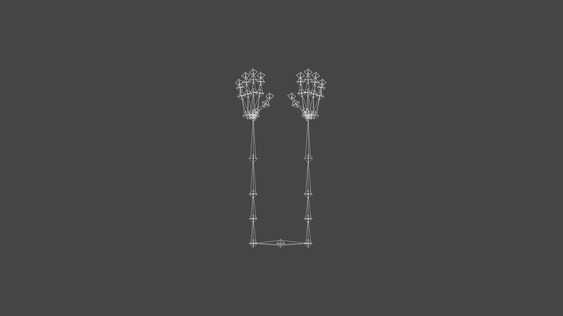 ARMS-003 Rigged Arms Low-poly 3D model_9