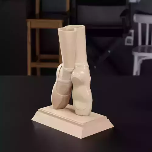 Dance recital ballet shoe vase - penholder 3D print model