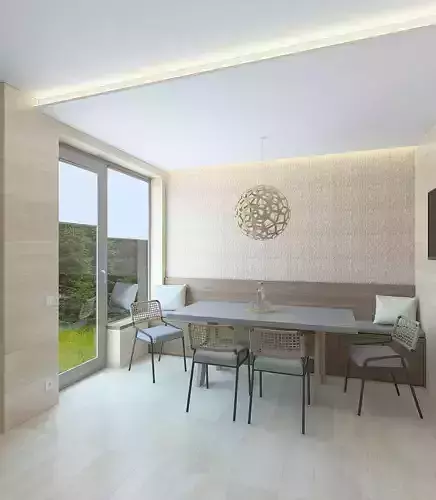 Spacious beautiful sauna area