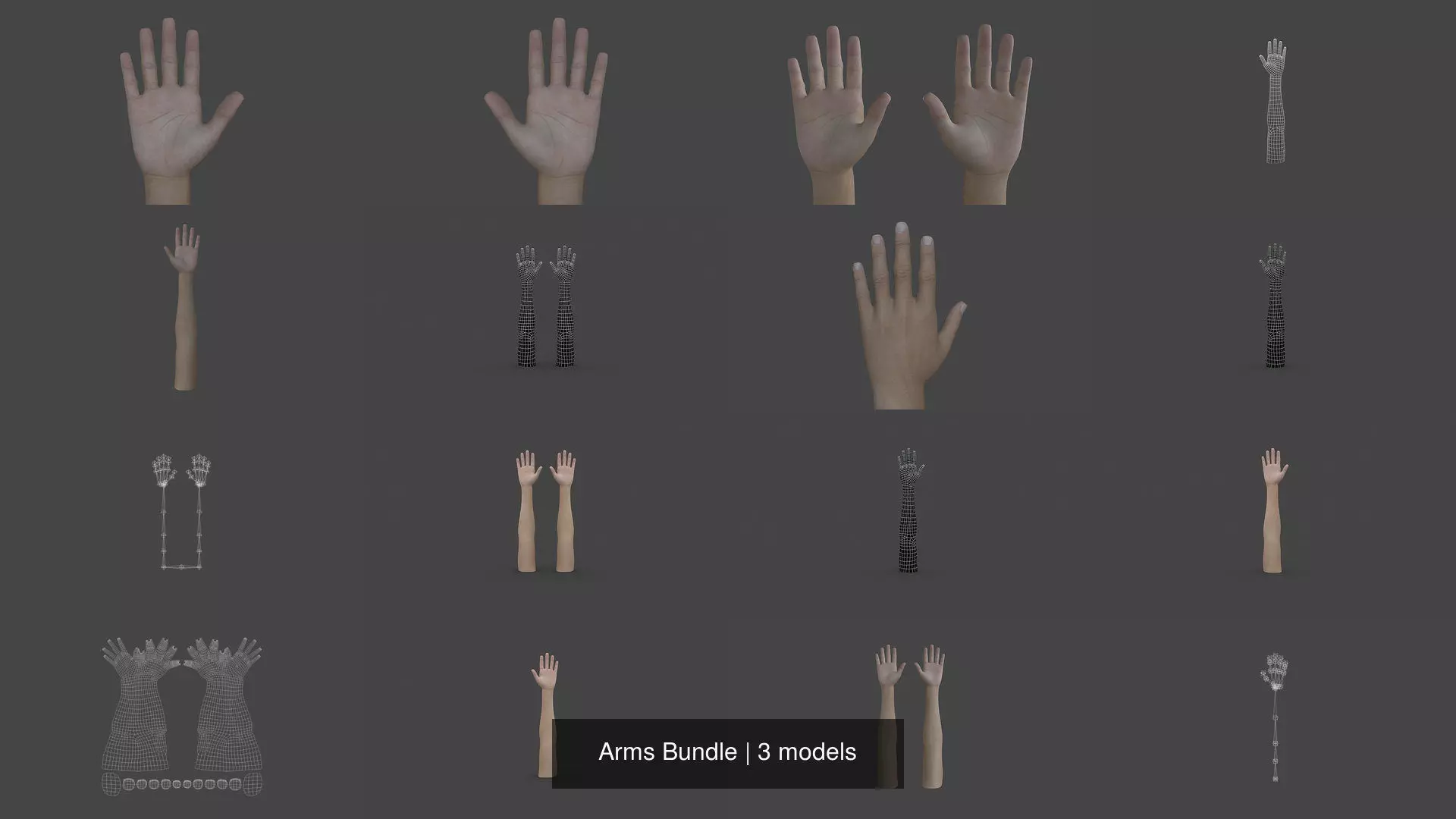 Arms Bundle 3D Model Collection_0