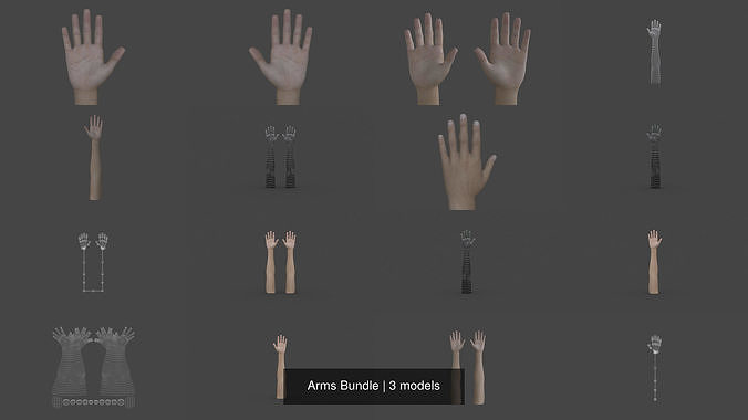 Arms Bundle 3D Model Collection