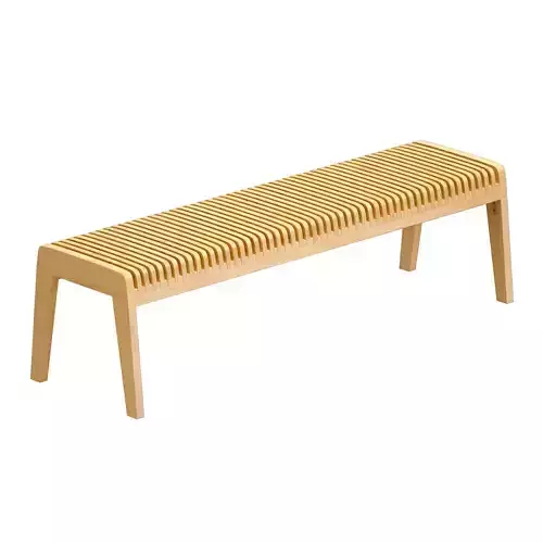 Parametric wooden bench