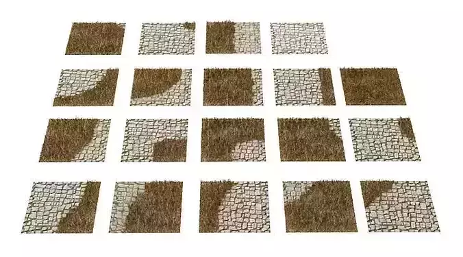 White Cobblestone Path