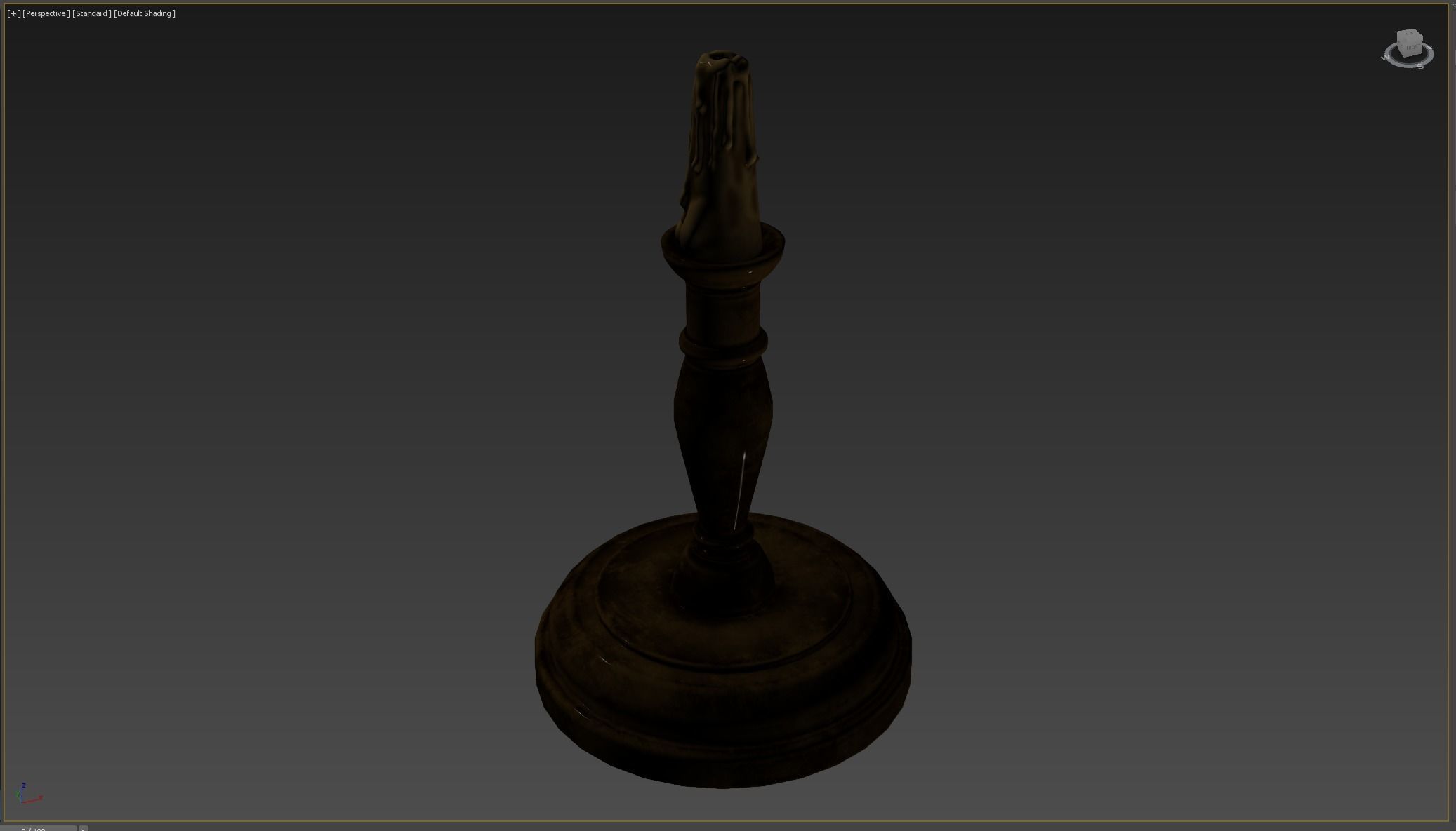 Candle Holder  Low-poly 3D model_6