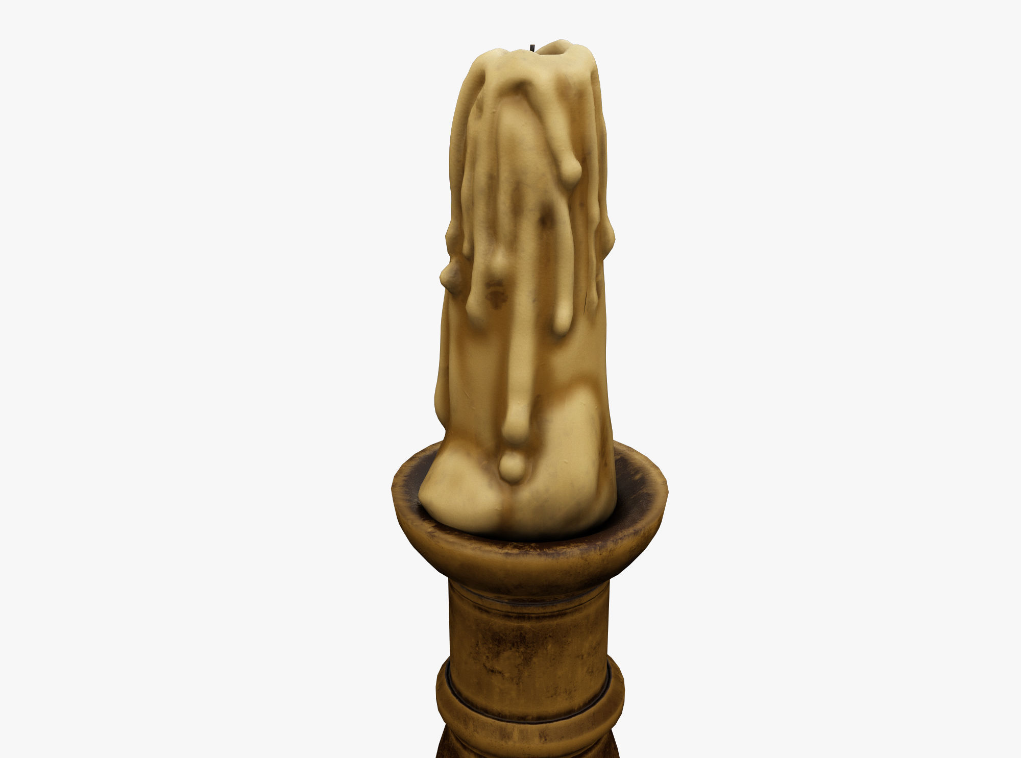 Candle Holder  Low-poly 3D model_2