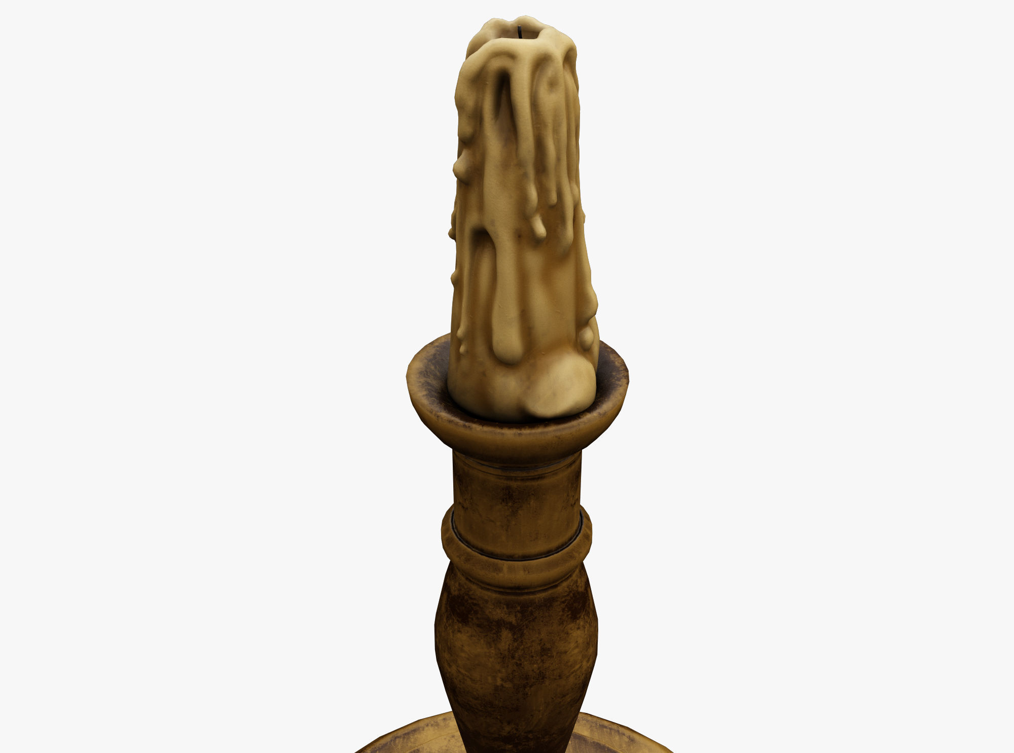 Candle Holder  Low-poly 3D model_1