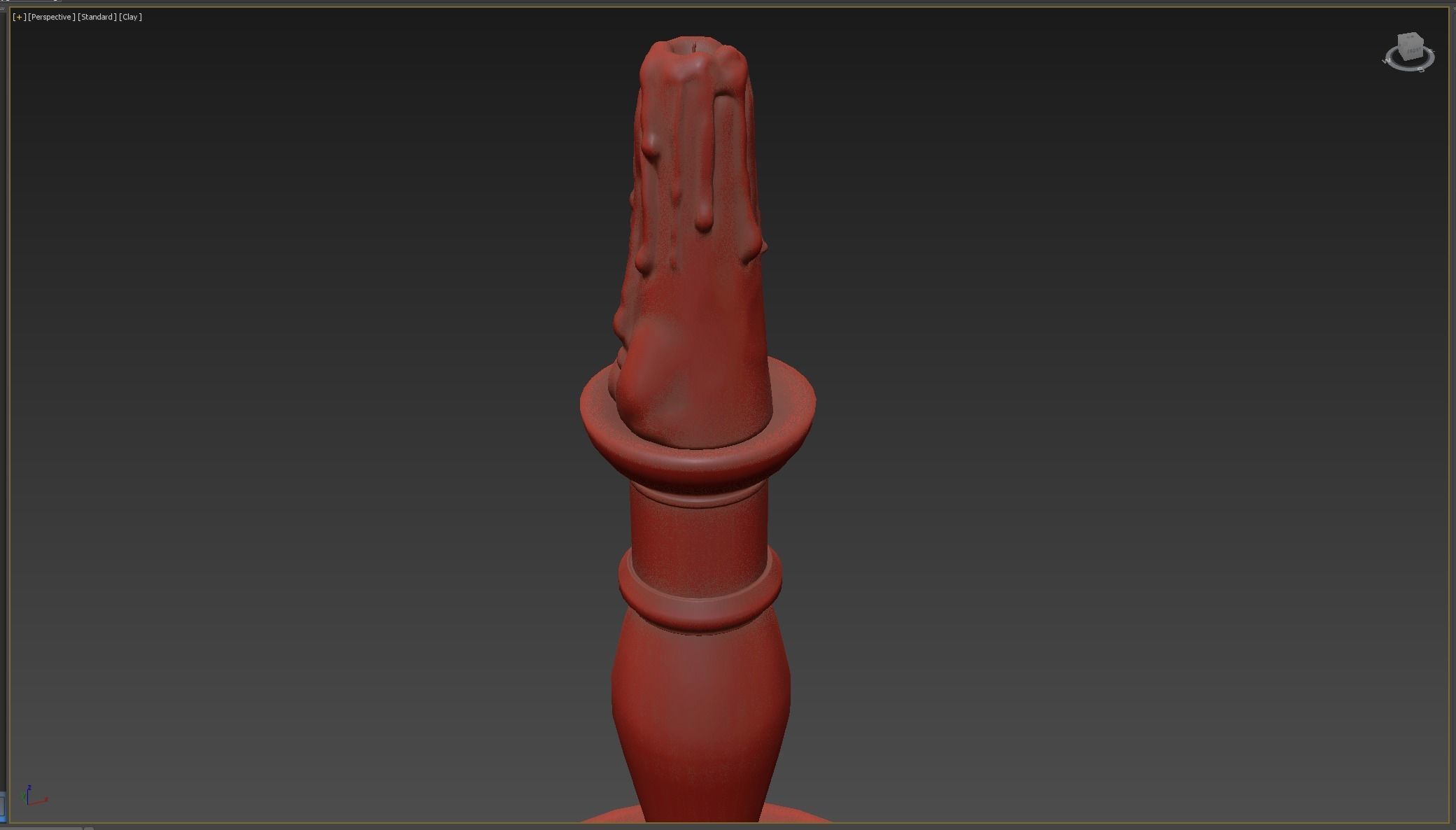 Candle Holder  Low-poly 3D model_4