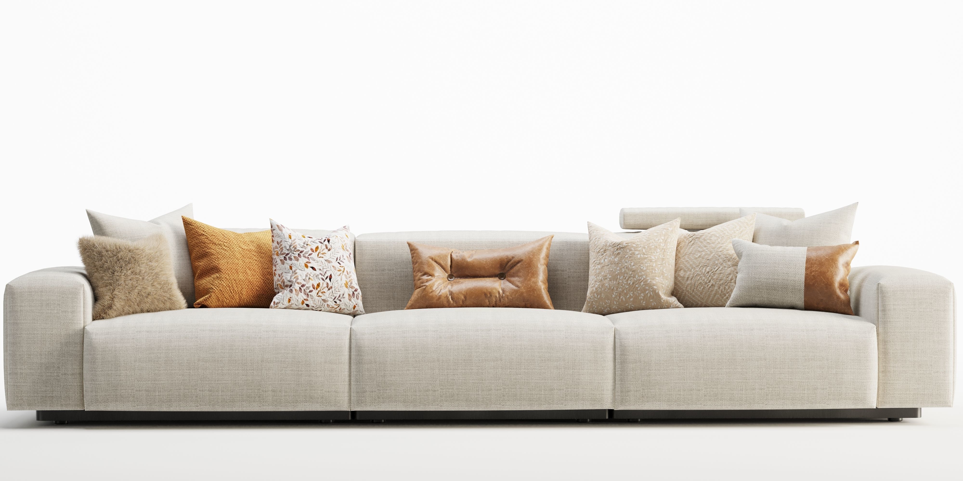 Vitra Soft Modular Sofa Three-Seater 3D model_14