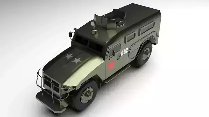 Russian Gaz Tiger 3D model