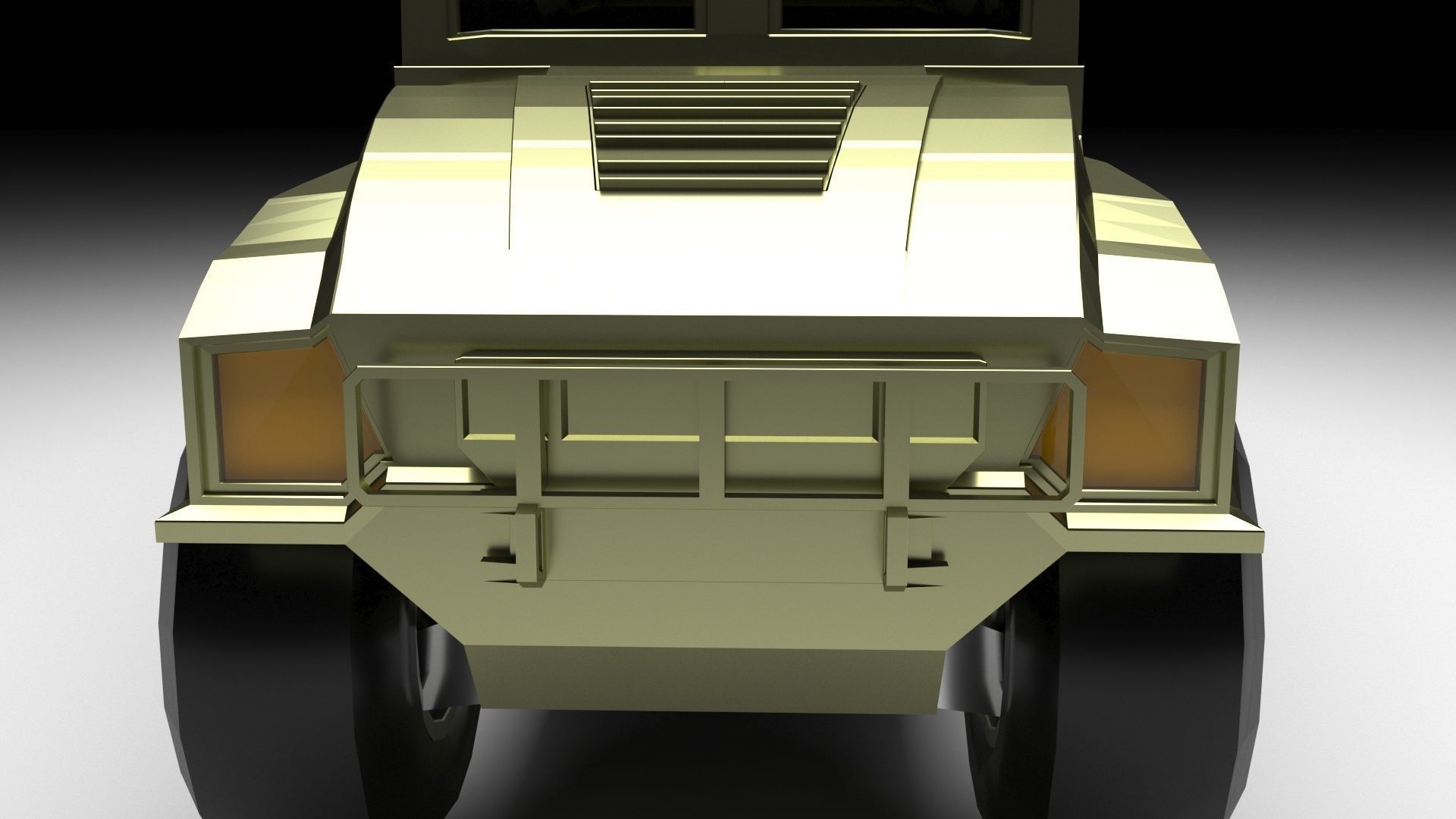 HMMWV Military Humvee 3D model_4