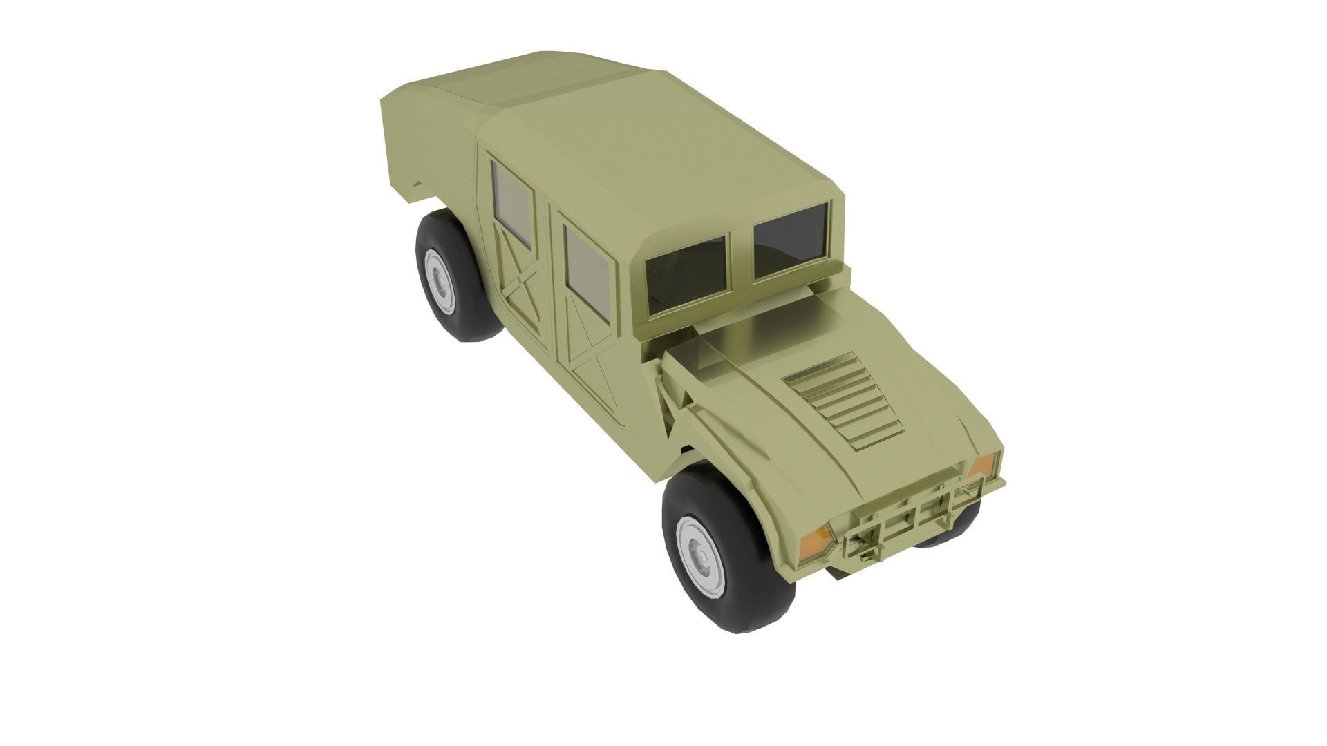 HMMWV Military Humvee 3D model_12