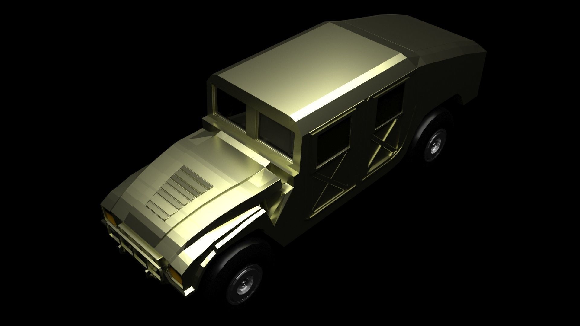 HMMWV Military Humvee 3D model_8