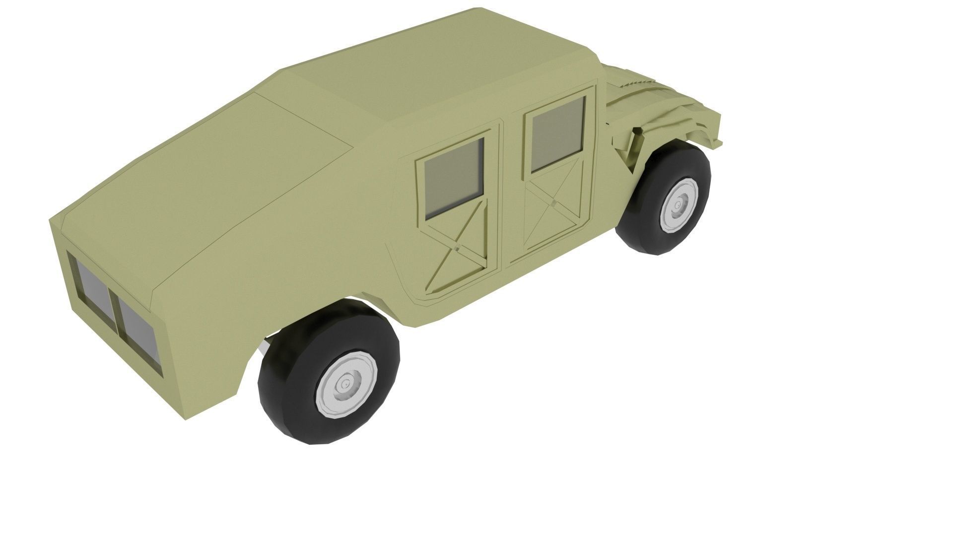 HMMWV Military Humvee 3D model_11