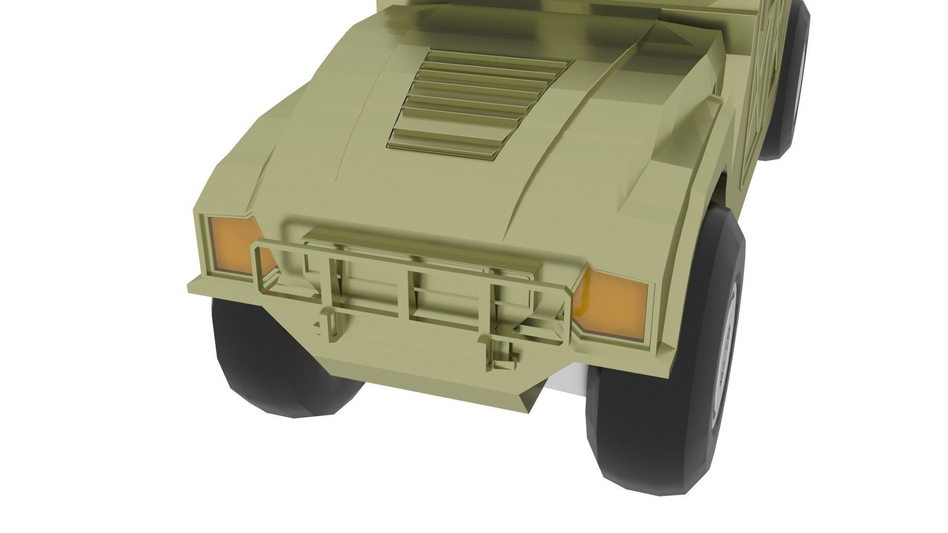 HMMWV Military Humvee 3D model_14