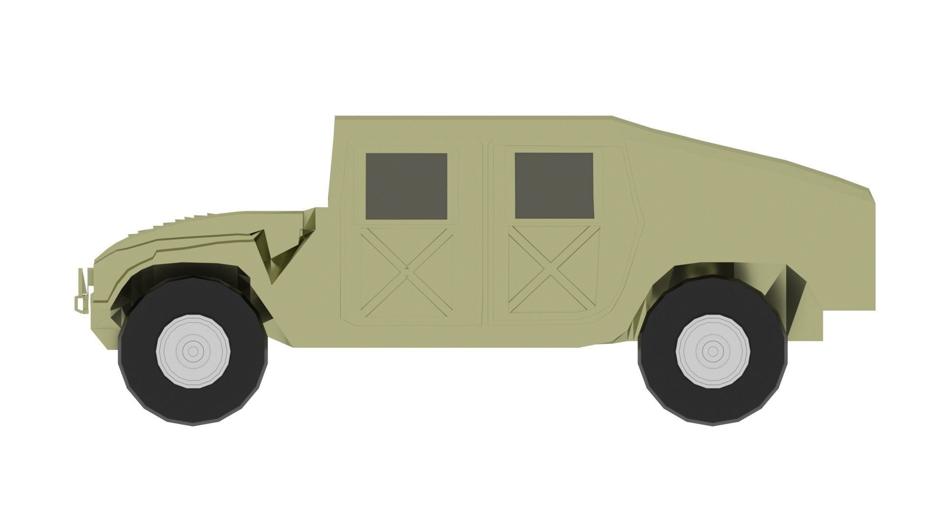 HMMWV Military Humvee 3D model_16