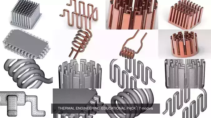 THERMAL ENGINEERING EDUCATIONAL PACK 3D Model Collection
