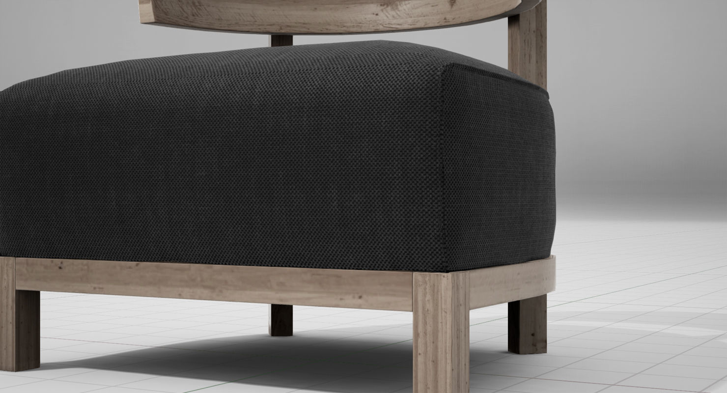 Flexform Thomas Chair UE4 Low-poly 3D model_2