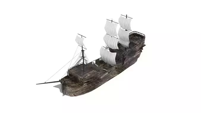 Sailboat Galleon 3D model