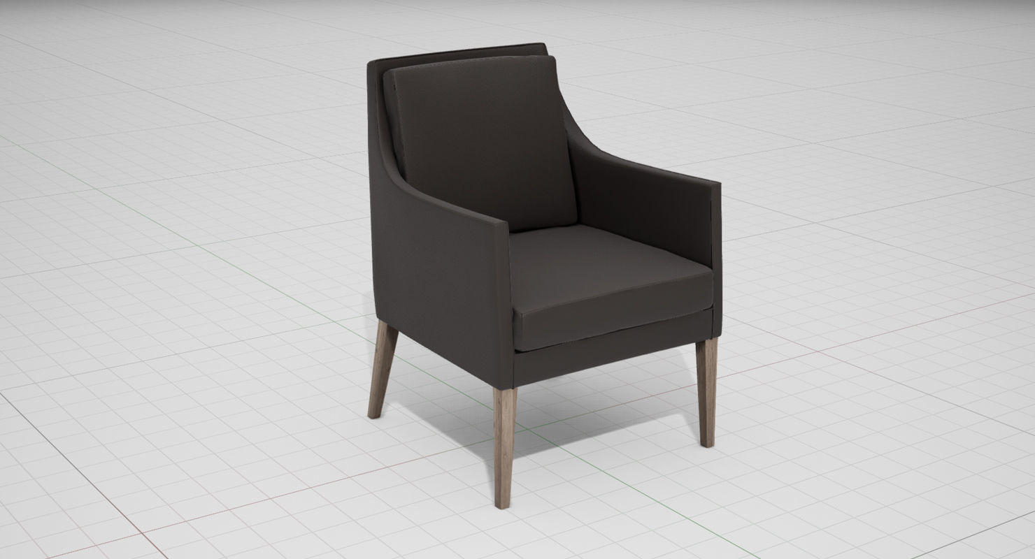 Flexform Pat Chair UE4 Low-poly 3D model_8