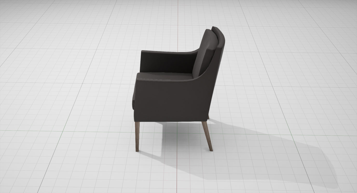Flexform Pat Chair UE4 Low-poly 3D model_11