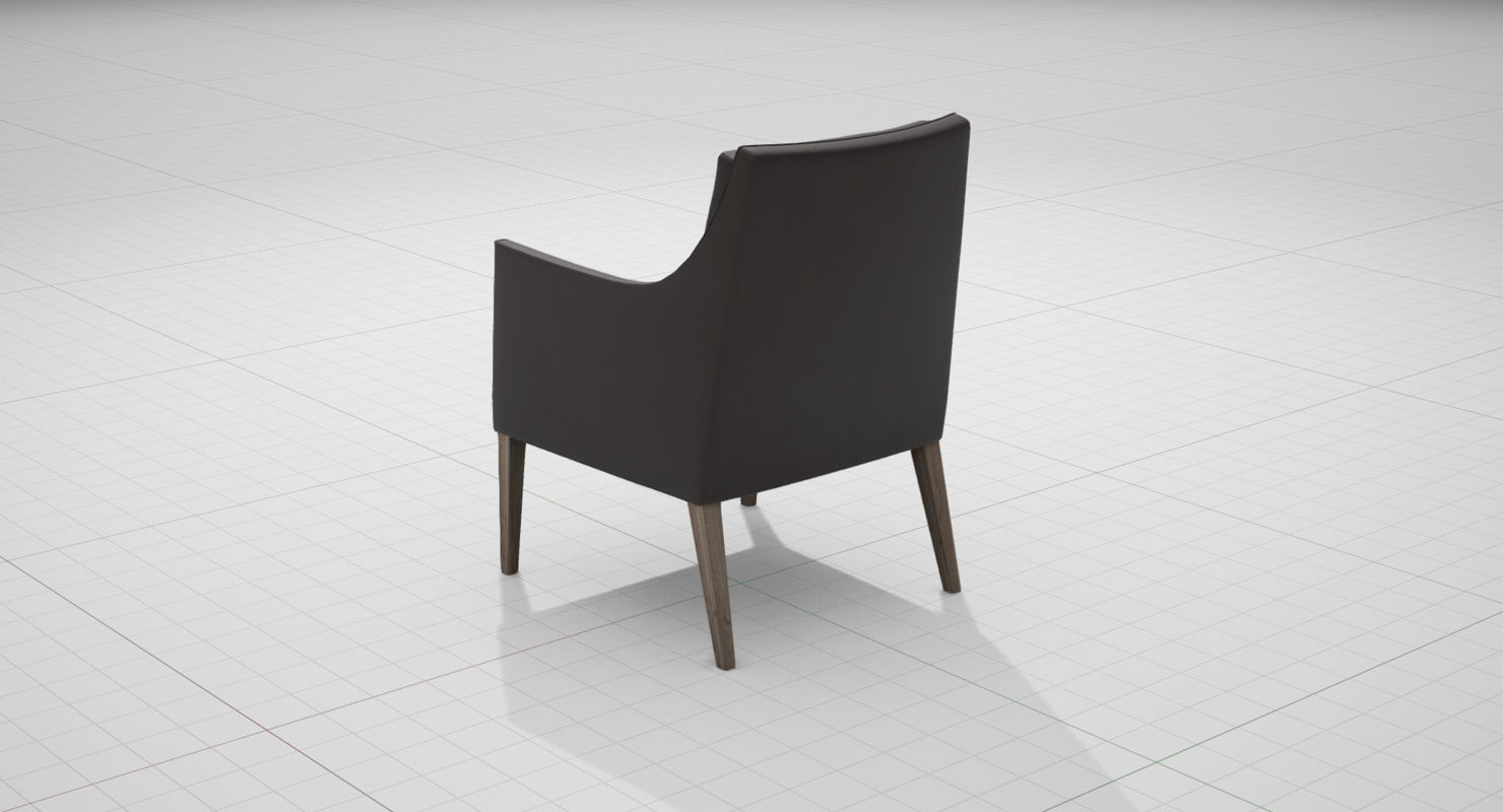 Flexform Pat Chair UE4 Low-poly 3D model_9